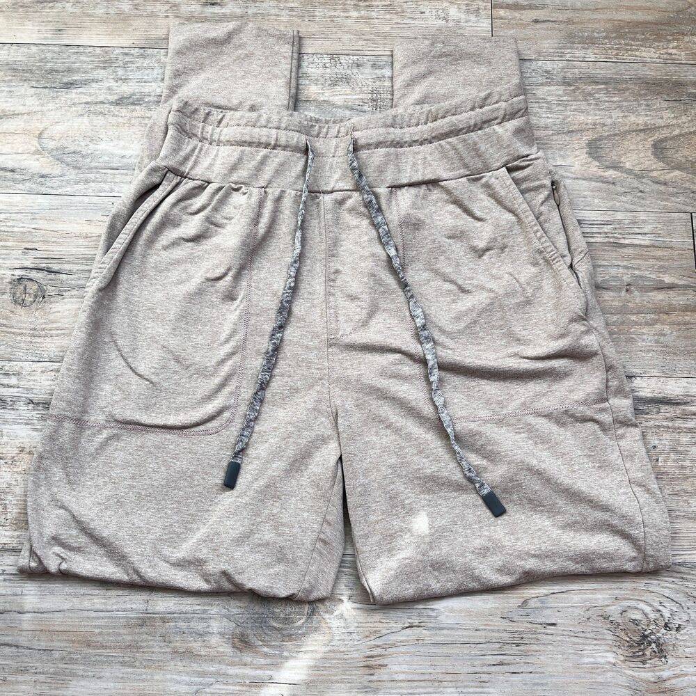 Varley Joggers Oat Taupe Size Medium Women's Beige Lounge Athleisure Drawstring